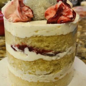 Strawberry Vanilla Naked Cake